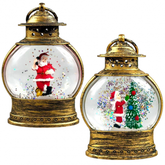 Купить Ночник «Винтажный фонарик» с водой и блёстками, 12,5 см оптом